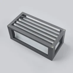 Lucande Terrassebelysning|Væglamper > udendørs væglampe Aurelien, hvid, glas, 12,5 cm, IP54