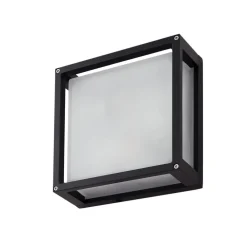 Lucande Væglampe Med Sensor|Terrassebelysning > udendørs væglampe Aurelien, antracit, sensor, 25x25 cm