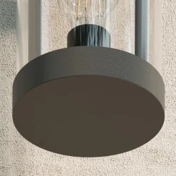 Lucande Terrassebelysning|Væglamper > udendørs væglampe Cassian, 30 cm, antracit, IP54