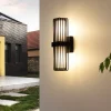 Terrassebelysning|Væglamper ^ Lucande udendørs væglampe Chandan, antracit, 2 lyskilder, IP54