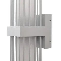 Terrassebelysning|Væglamper ^ Lucande udendørs væglampe Chandan, 42 cm, hvid, metal, IP54