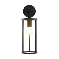 Lucande Terrassebelysning|Væglamper > udendørs væglampe Emmeline, klar, aluminium, højde 45 cm