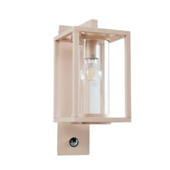 Lucande Væglampe Med Sensor|Terrassebelysning > udendørs væglampe Ferda, sensor, pendel, beige, IP44