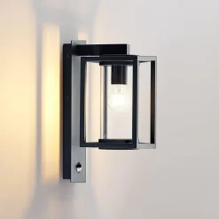 Lucande Væglampe Med Sensor|Terrassebelysning > udendørs væglampe Ferda, sæt med 2, antracit sensor IP44