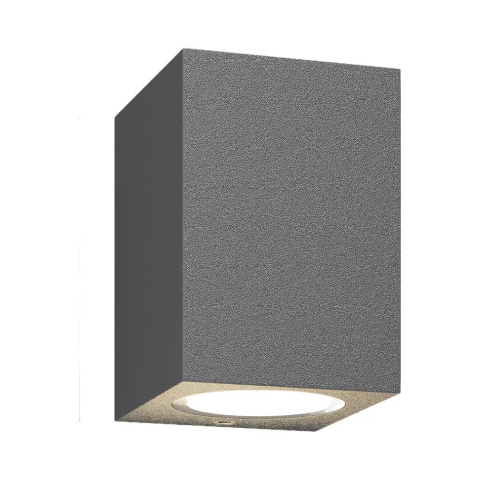 Væglamper ^ Lucande udendørs væglampe Xava, downlight, antracit, GU10