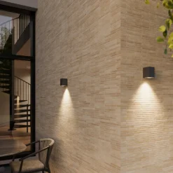 Væglamper ^ Lucande udendørs væglampe Xava, downlight, antracit, GU10