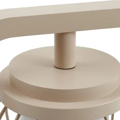Lucande Gadebelysning > vejlampe Chandan, 90 cm, beige, metal, IP54