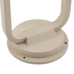 Lucande Gadebelysning > vejlampe Chandan, 90 cm, beige, metal, IP54