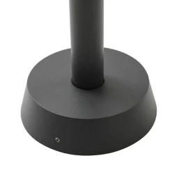 Gadebelysning ^ Lucande vejlampe Chandan, 100 cm, sort, aluminium