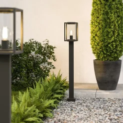 Lucande Terrassebelysning|Gadebelysning > vejlampe Ferda, 100 cm, antracit, IP44