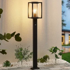 Lucande Gadebelysning Med Sensor|Terrassebelysning > vejlampe Ferda, 100 cm, sensor, antracit, IP44