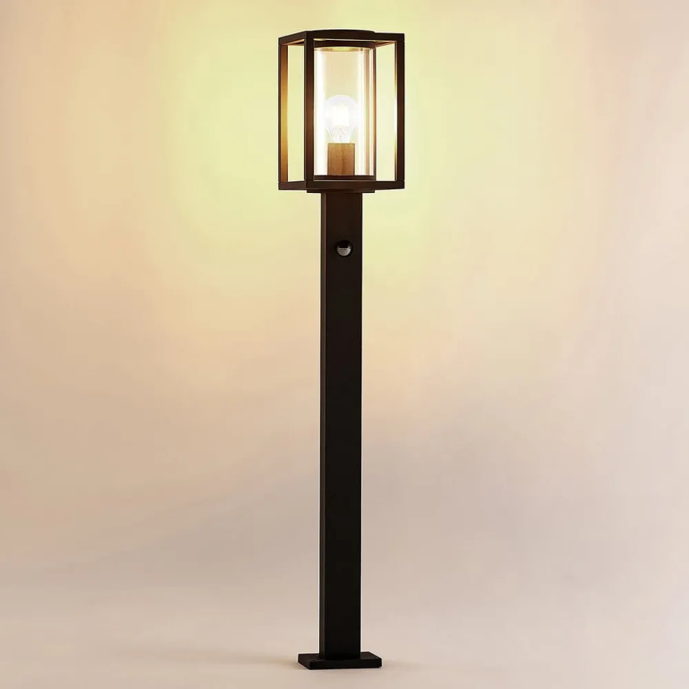 Lucande Gadebelysning Med Sensor|Terrassebelysning > vejlampe Ferda, 100 cm, sensor, antracit, IP44