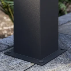 Lucande Gadebelysning > vejlampe Keke, højde 70 cm, antracit, aluminium