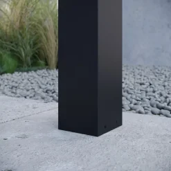Lucande Gadebelysning Med Sensor|Terrassebelysning > vejlampe Kiran, 100 cm, sensor, grå, IP44, E27