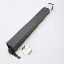 Lucande Gadebelysning Med Sensor|Terrassebelysning > vejlampe Kiran, 100 cm, sensor, grå, IP44, E27