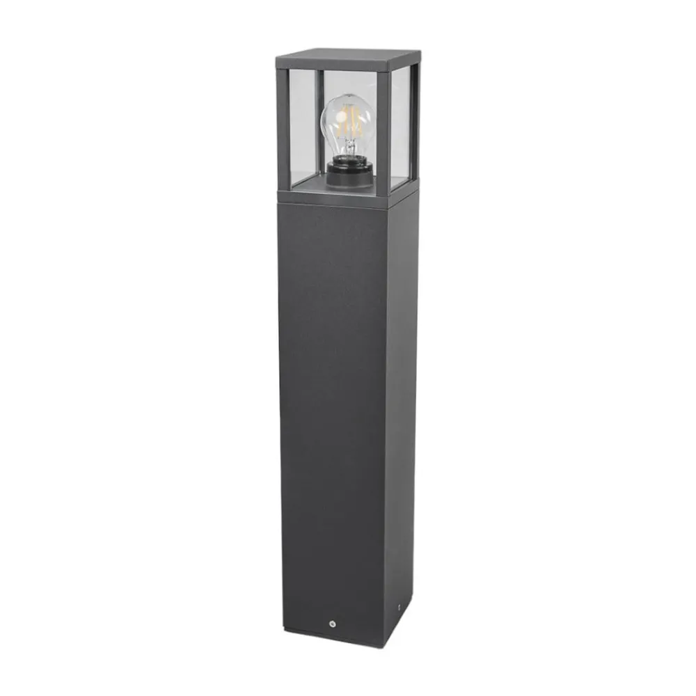 Lucande Terrassebelysning|Gadebelysning > vejlampe Klemens, 65 cm, antracit, metal, E27
