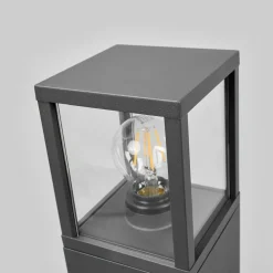 Lucande Terrassebelysning|Gadebelysning > vejlampe Klemens, 65 cm, antracit, metal, E27