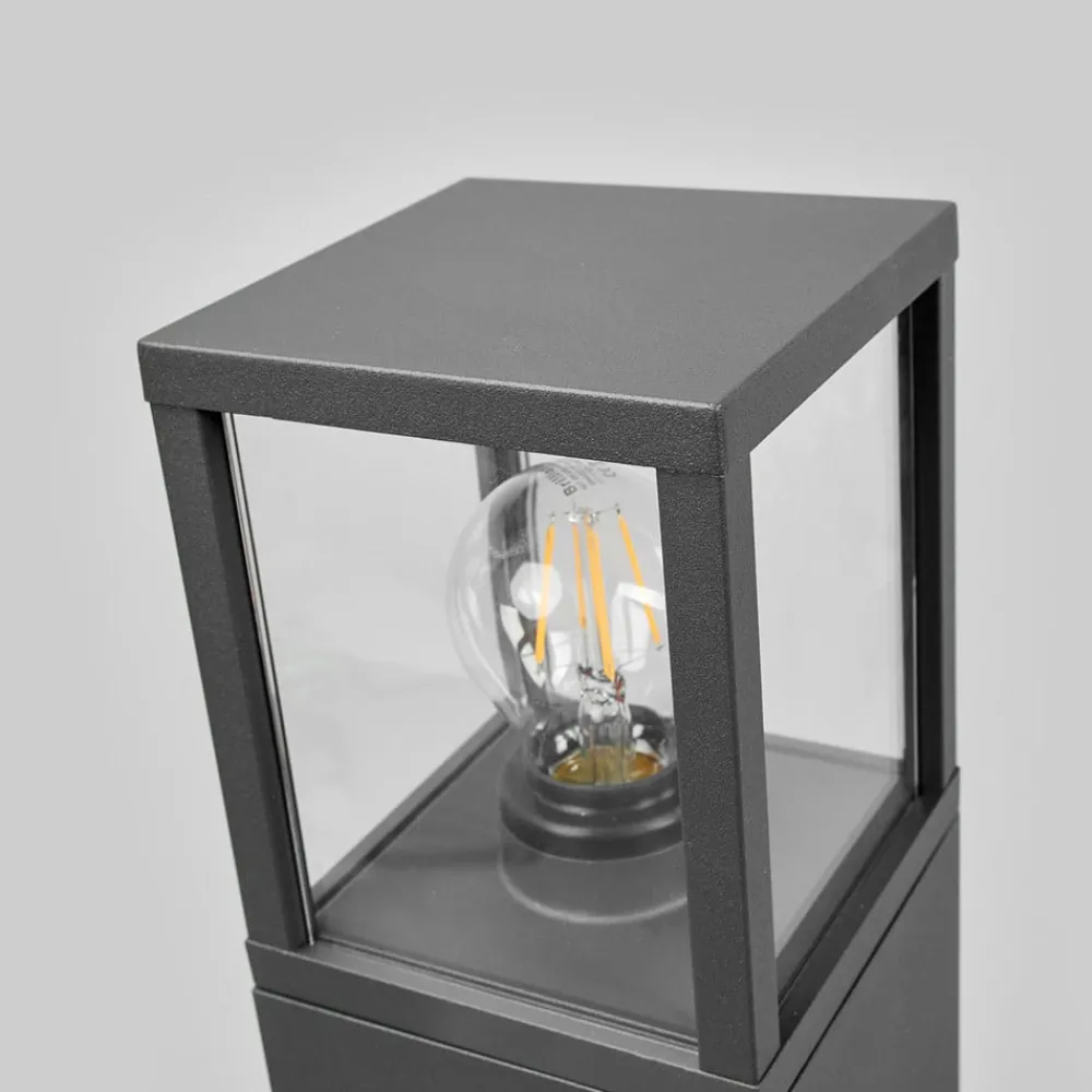 Lucande Terrassebelysning|Gadebelysning > vejlampe Klemens, 65 cm, antracit, metal, E27