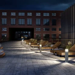 Lucande Terrassebelysning|Gadebelysning > vejlampe Klemens, 65 cm, antracit, metal, E27