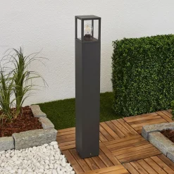 Lucande Terrassebelysning|Gadebelysning > vejlampe Klemens, 90 cm, antracit, metal, E27
