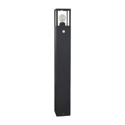 Lucande Gadebelysning Med Sensor|Terrassebelysning > vejlampe Klemens, 90 cm, sensor, antracit, E27