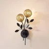 Lucande Gang|Væglamper > væglampe Evory, 30 cm, 2 lyskilder, sort/guld, G9