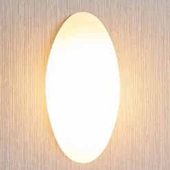 Væglamper ^ Lucande væglampe Jemima, 24 cm, glas, elliptisk