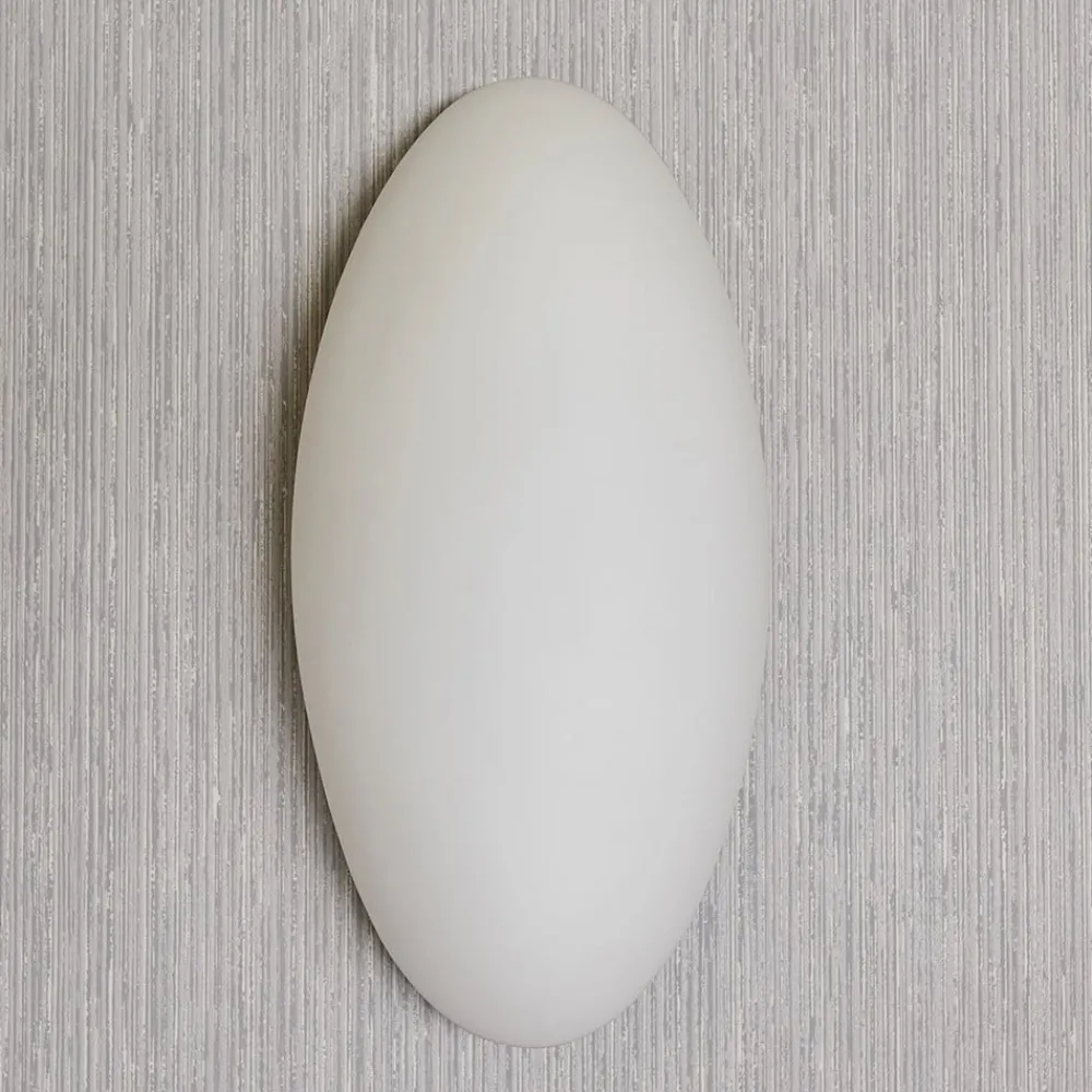Væglamper ^ Lucande væglampe Jemima, 24 cm, glas, elliptisk