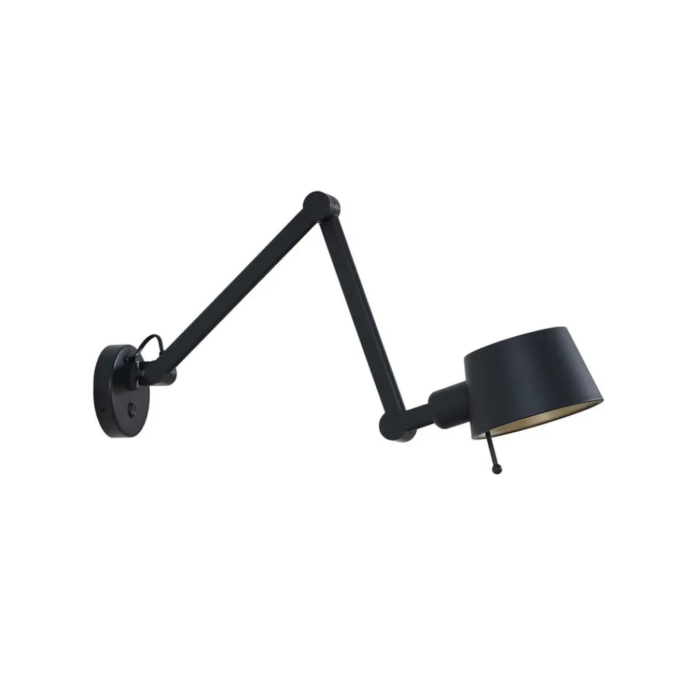 Lucande Arbejdsrum/Kontor|Væglamper > væglampe Silka, sort, metal, 9,5 cm høj