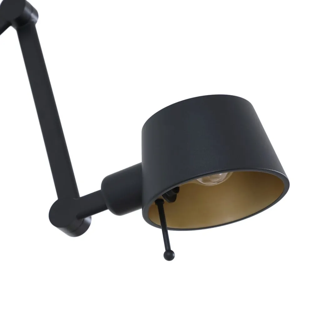 Lucande Arbejdsrum/Kontor|Væglamper > væglampe Silka, sort, metal, 9,5 cm høj