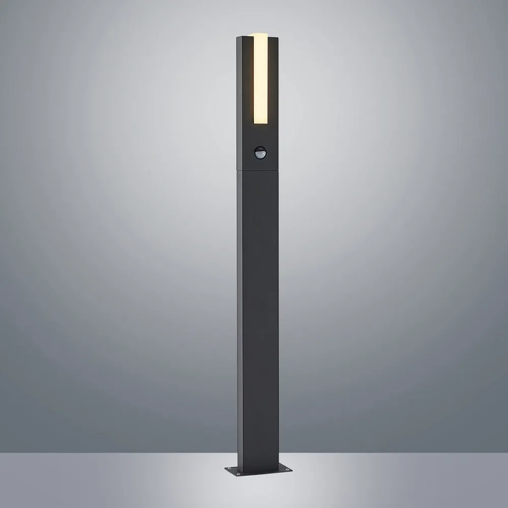 Lucande Gadebelysning Med Sensor|Terrassebelysning > Virgalia LED-vejlampe, bevægelsessensor, 100 cm, IP54