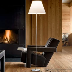 Luceplan Gulvlamper|Gulvlamper > Costanza gulvlampe D13ti, aluminium/hvid
