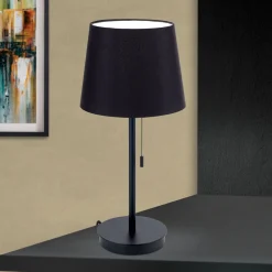ORION Bordlamper > Ludwig bordlampe med USB-port, sort