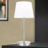 ORION Bordlamper > Ludwig bordlampe med USB-port, hvid/mat nikkel