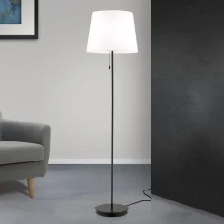 ORION Gulvlamper > Ludwig tekstilgulvlampe, mat sort