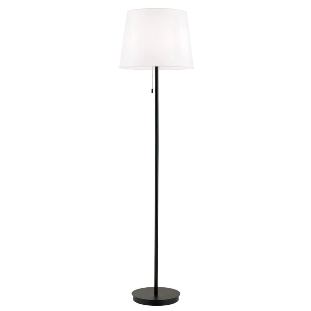 ORION Gulvlamper > Ludwig tekstilgulvlampe, mat sort