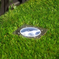 Smartwares Solcellelamper|Nedgravet Udebelysning > Lugo LED nedgravningsspot, IP44, 10,5 x 10,5 cm
