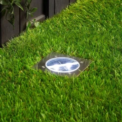 Smartwares Solcellelamper|Nedgravet Udebelysning > Lugo LED nedgravningsspot, IP44, 10,5 x 10,5 cm
