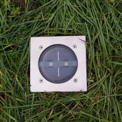 Smartwares Solcellelamper|Nedgravet Udebelysning > Lugo LED nedgravningsspot, IP44, 10,5 x 10,5 cm