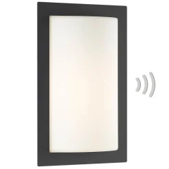 LCD Væglampe Med Sensor > Luis udendørs væglampe, grafit, bevægelsessensor