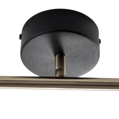 Loftlamper|Spotlights ^ Lucea Lume loftspot, 2 lyskilder, sort/messing, højde 22 cm, jern