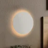 TK Lighting Væglamper|Væglamper > Luna væglampe, beige, indirekte lys, Ø 30 cm, stål