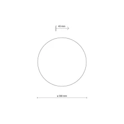 TK Lighting Væglamper|Væglamper > Luna væglampe, beige, indirekte lys, Ø 30 cm, stål