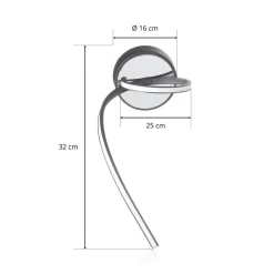Domiluce Væglamper > Lungo LED-væglampe med moderne design, sort