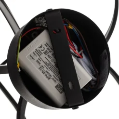 Loftlamper ^ Domiluce Lungo sort LED-loftlampe, højde 42 cm
