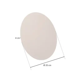 TK Lighting Væglamper|Væglamper > Lunia New væglampe, hvid, Ø 20 cm