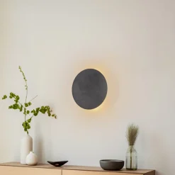 TK Lighting Væglamper|Væglamper > Lunia New væglampe, sort, Ø 20 cm