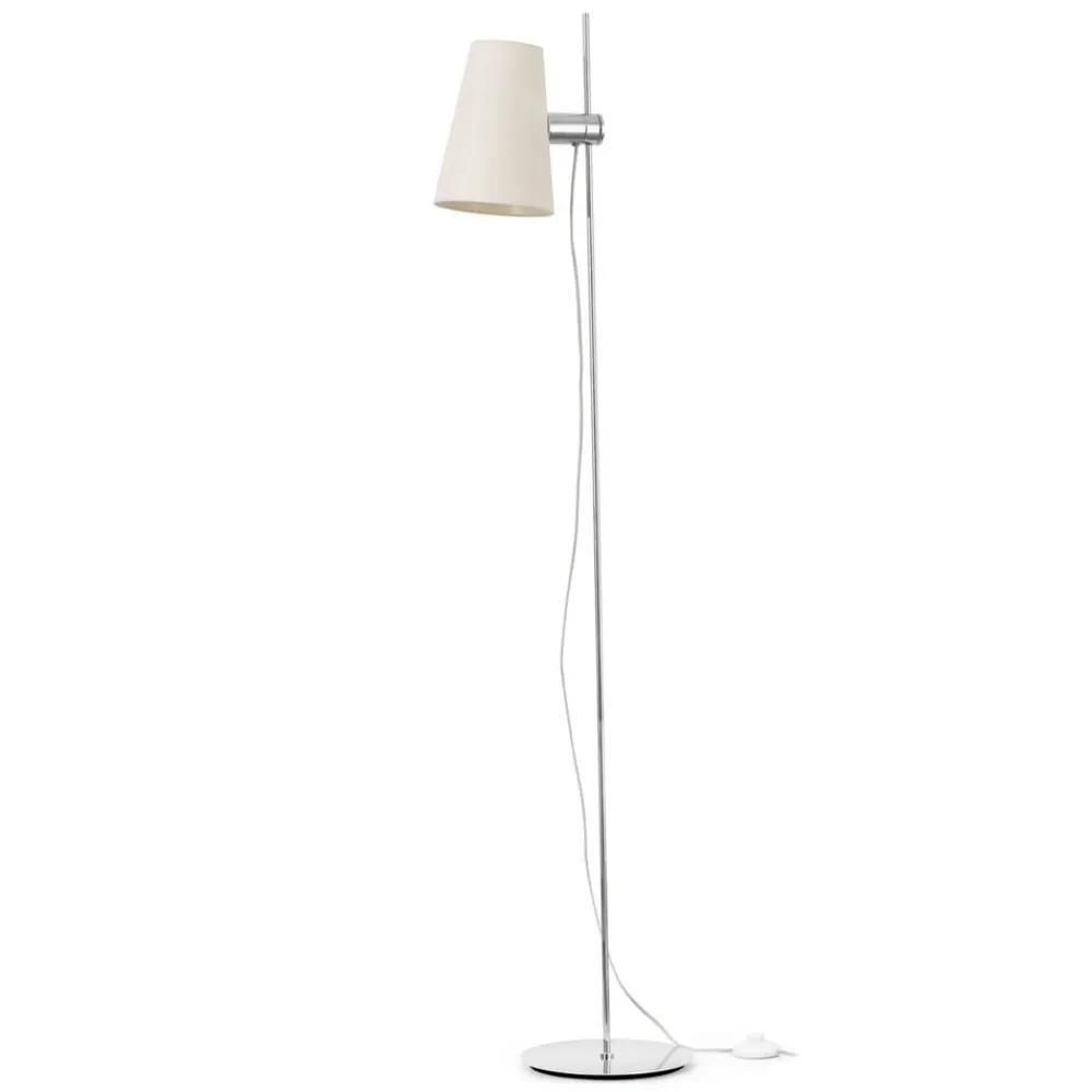 FARO BARCELONA Gulvlamper|Gulvlamper > Lupe gulvlampe med justerbar tekstilskærm