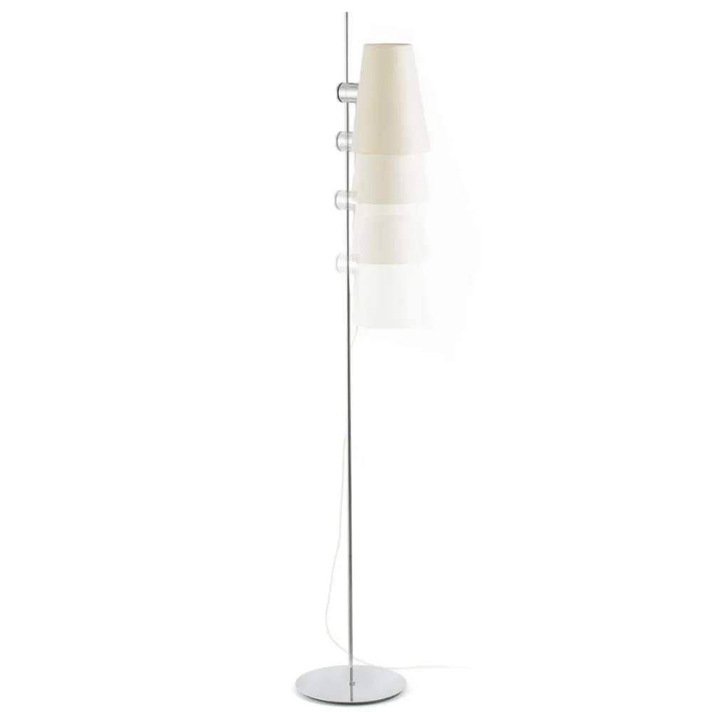 FARO BARCELONA Gulvlamper|Gulvlamper > Lupe gulvlampe med justerbar tekstilskærm