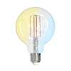 Dæmpbar Led-Pære|Filament Pære ^ LUUMR LED-pære, E27 G95 7W, smart, klar